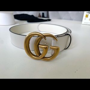 Gucci Double G Leather Belt